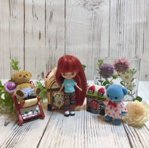 ミニチュア家具感覚♪陶器の小物入れ・ポタリーケース♪♪( *´艸｀)！！