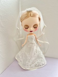 登録作家「mimi wedding doll dress(ミミウエディングドールドレス)」1/6ドール用ウェディングドレスセット( *´艸｀)♪
