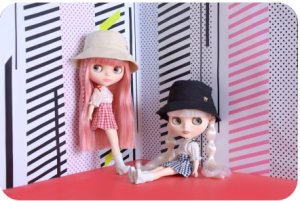 Junie Moonプロデュース Dear Darling fashion for dolls 「ロゴプリントTシャツ」「ボックスプリーツスカート」「バケットハット」